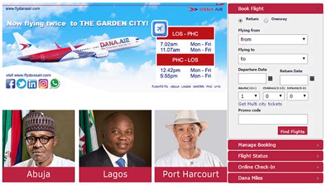 dana air nigeria flight booking